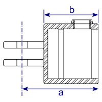 V42_Doppelflansch-Hülse,Gelenkhülse,Tubejoint_coupler V42_Doppelflansch-Hülse,Gelenkflansch